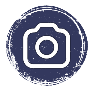 boro-instagram-icon Instagram Icon, distressed, navy blue